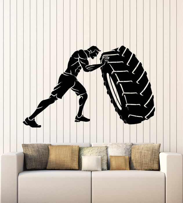 Vinyl Wall Decal Fighter Iron Sports Gym Motivation Decor Stickers Mural (g5031)