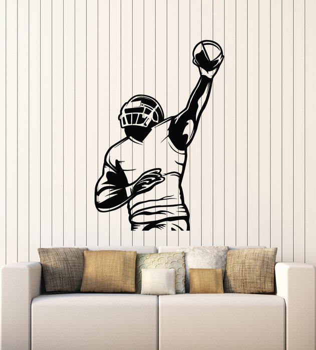 Vinyl Wall Decal Sports Fans Player Game American Football Stickers Mural (g6354)