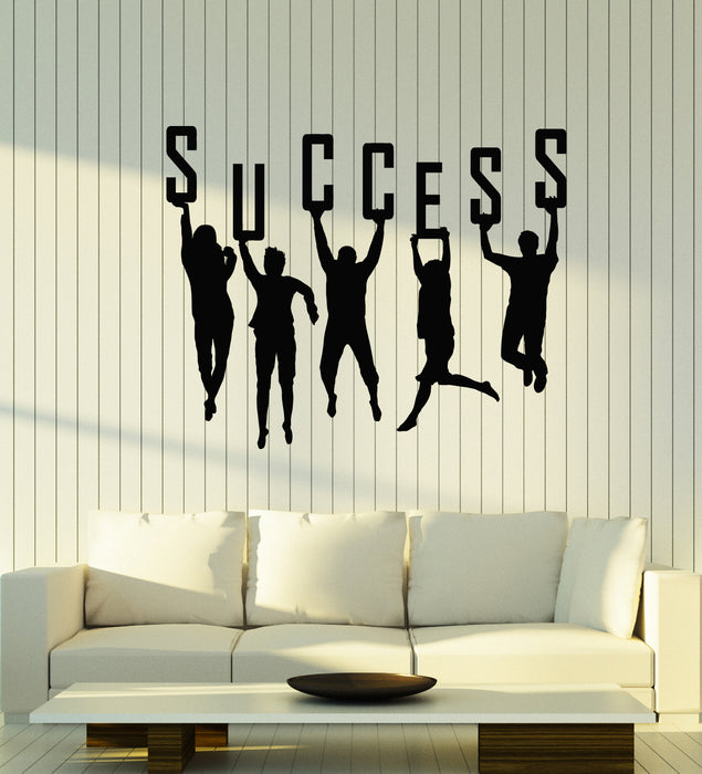 Vinyl Wall Decal Words Success People Hands Teamwork Office Stickers Mural (g1794)