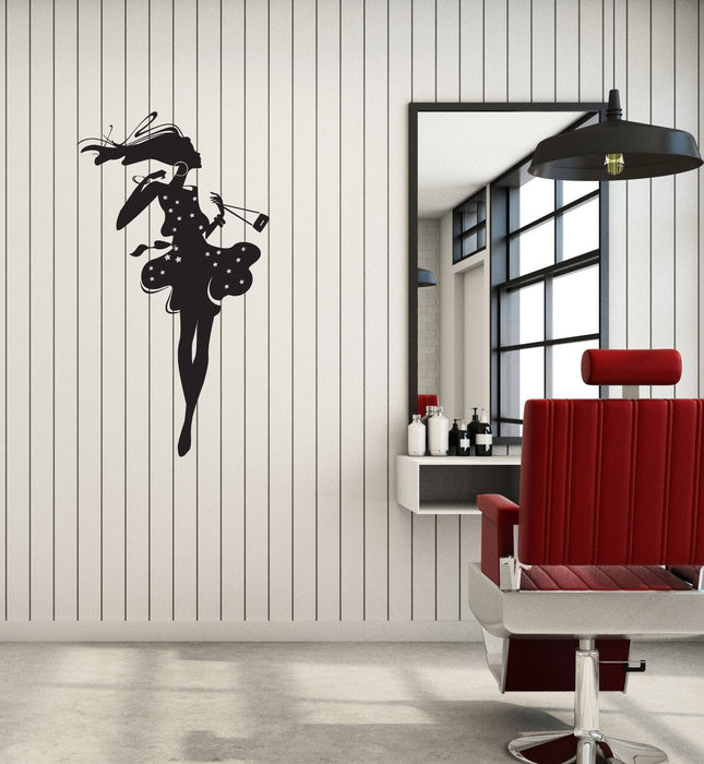 Autocollant mural en vinyle pour fille d'été, style mode, beauté, décoration, cadeau unique (g083)