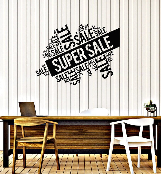 Vinyl Wall Decal Super Sale Words Cloud Shop Store Decor Interior Art Stickers Mural (ig5705)