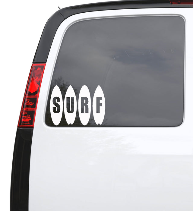 Auto Car Sticker Decal Surf Surfer Surfboards Surfing Truck Laptop Window 7" by 5" Unique Gift ig3501c