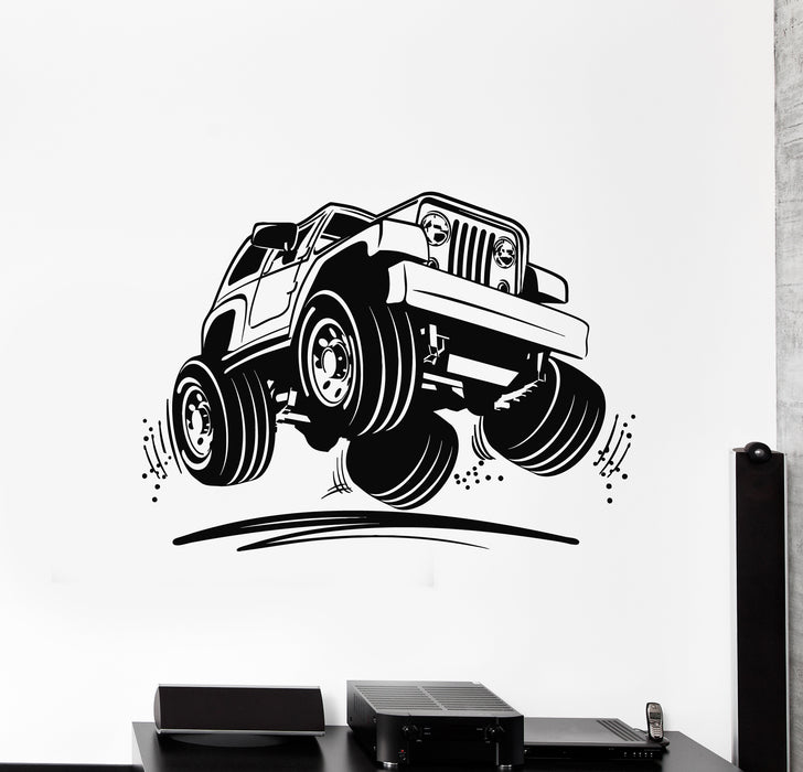 Vinyl Wall Decal Big Car Machine Jeep SUV Truck Garage Decor Stickers Mural (g2264)