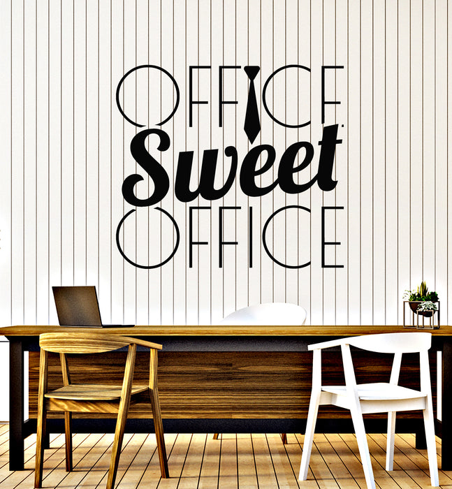 Vinyl Wall Decal Lettering Sweet Office Work Space Interior Words Stickers Mural (g5273)