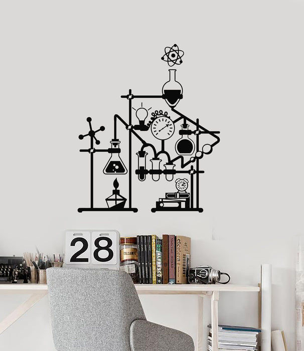 Vinyl Wall Decal Chemistry School Science Chemical Laboratory Stickers Mural (g540)