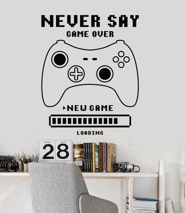Vinyl Wall Decal Table Teen Room New Game Zone Joystick Stickers Mural (g5854)