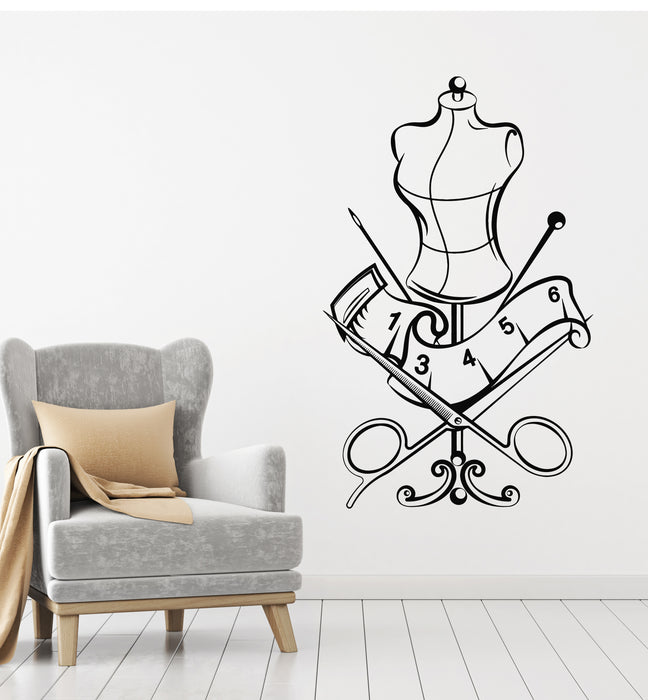 Atelier wall decal Tailor Shop Sewing Studio decor Stickers