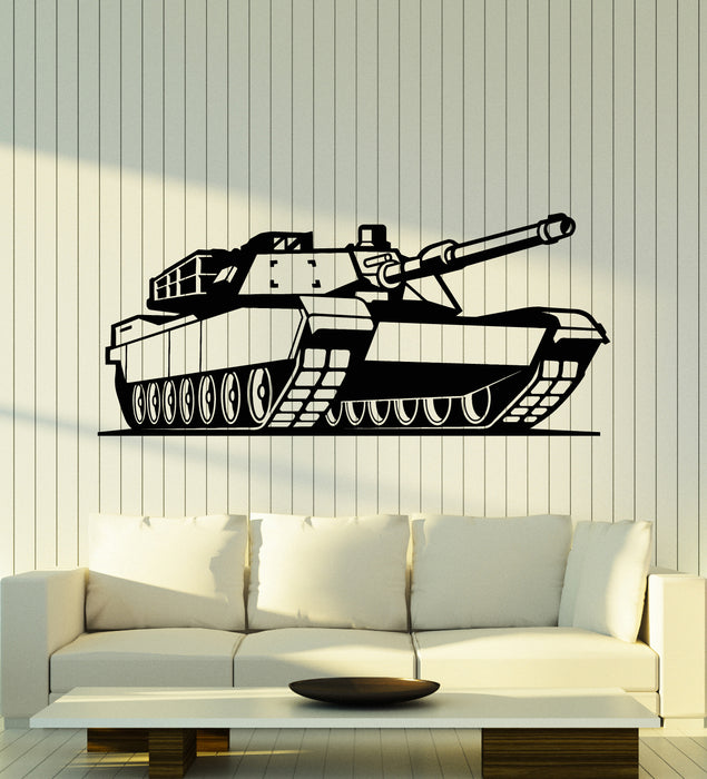 Vinyl Wall Decal Military Tank War Boys Kids Room Garage Decor Stickers Mural (g5634)