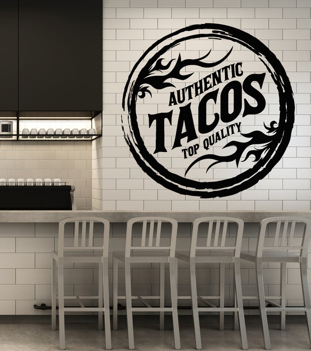 Vinyl Wall Decal Authentic Top Quality Tacos Fast Food Cafe Stickers Mural (g5156)