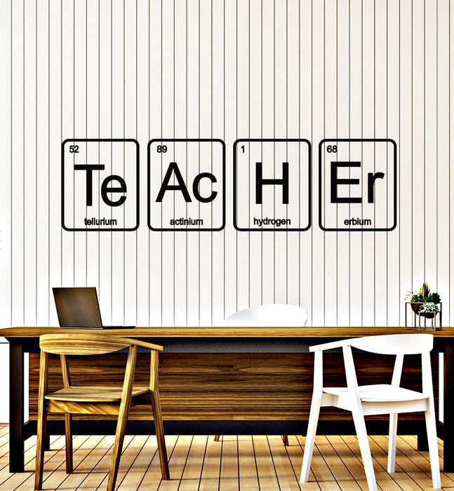 Vinyl Wall Decal Teacher School Chemistry Laboratory Science Class Stickers Mural (g1099)