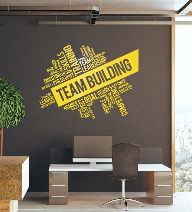 Vinyl Wall Decal Team Building Teamwork Work Business Training Coaching Office Decor Stickers Mural (ig6248)
