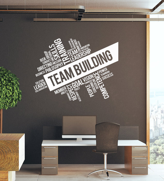 Vinyl Wall Decal Team Building Teamwork Work Business Training Coaching Office Decor Stickers Mural (ig6248)