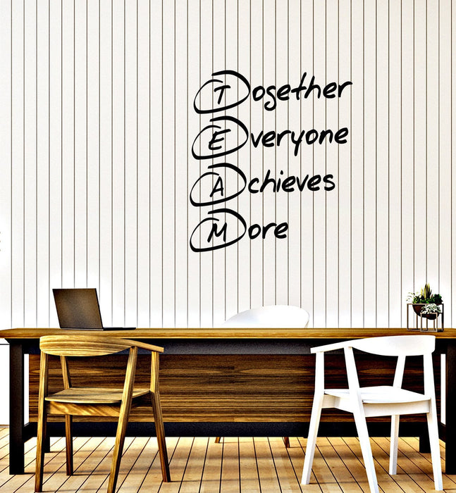 Vinyl Decal Style Wall Sticker Mural Team Building Decor for Office Unique Gift (g101)