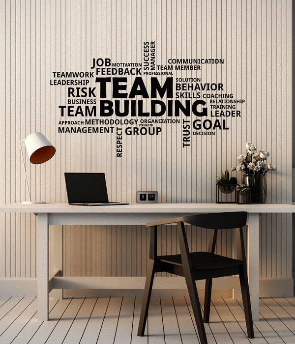 Vinyl Wall Decal Team Building Teamwork Work Business Office Room Stickers Mural (ig6177)