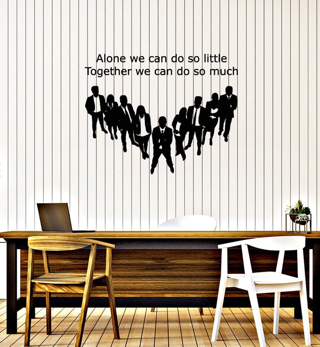 Vinyl Wall Decal Team Quote Teamwork Office Decor Inspirational Art Stickers Mural (ig5473)