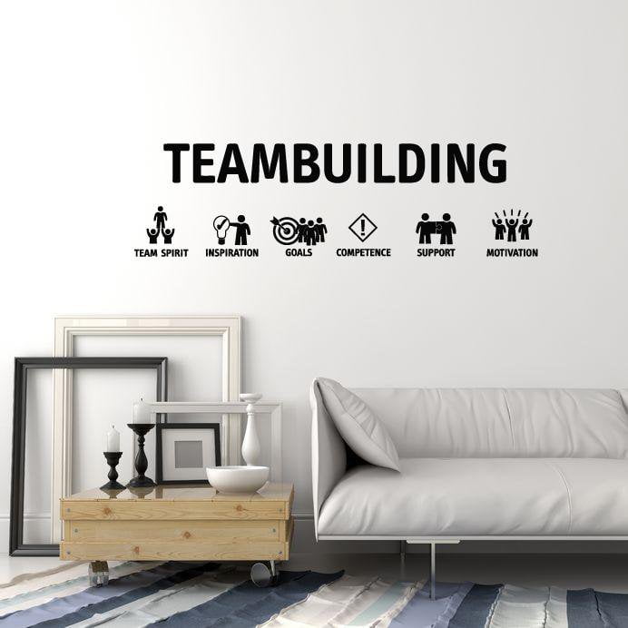 Vinyl Wall Decal Teambuilding Team Inspiration Office Decoration Idea Stickers Mural (ig5536)