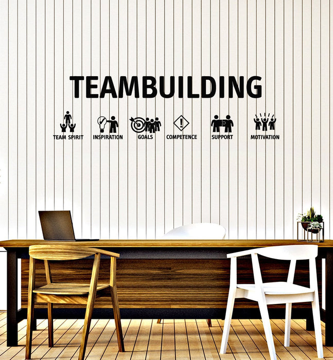 Vinyl Wall Decal Teambuilding Team Inspiration Office Decoration Idea Stickers Mural (ig5536)