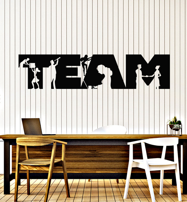 Vinyl Wall Decal Team Work Job Success Office Space People Stickers Mural (g5064)
