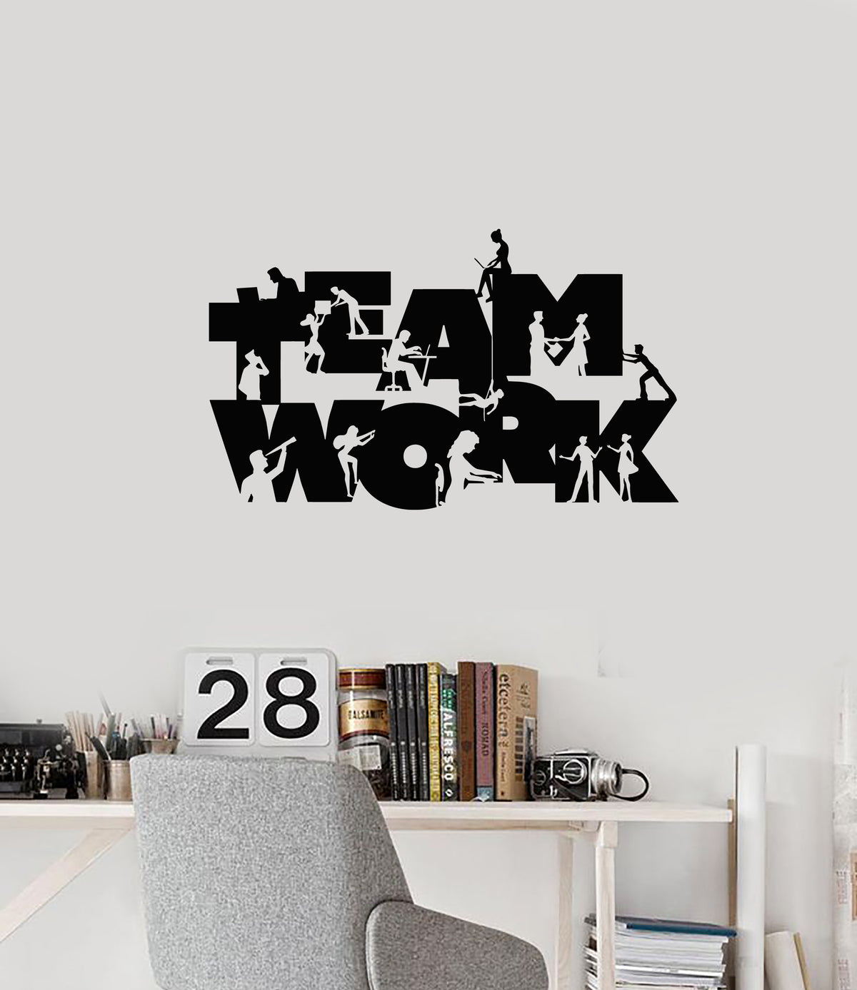 Vinyl Wall Decal Business Office Job People Work Teamwork Stickers Mur ...