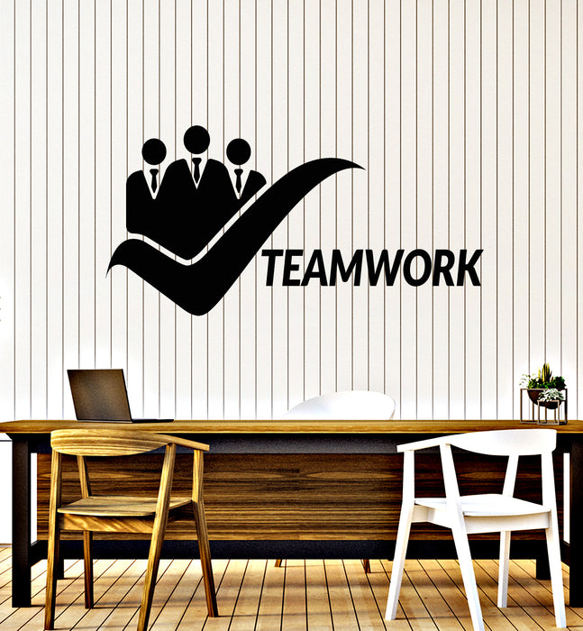 Vinyl Wall Decal Office Space Teamwork Success Decor Worker Stickers Mural (g5632)