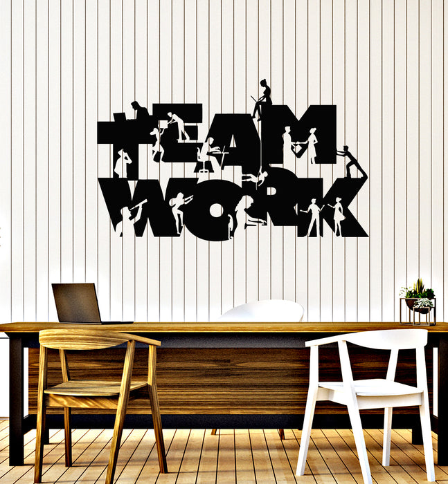 Vinyl Wall Decal Business Office Job People Work Teamwork Stickers Mural (g4093)