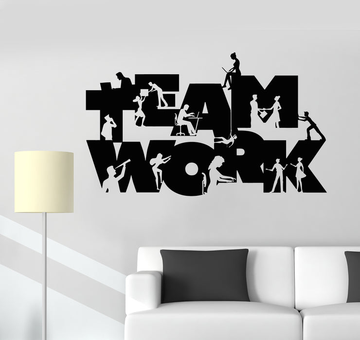 Vinyl Wall Decal Team Work Business Office Space Management Stickers Mural (g5122)