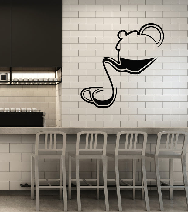 Vinyl Wall Decal Tea Time Shop Cup Ceremony Teapot Stickers Mural (g1799)