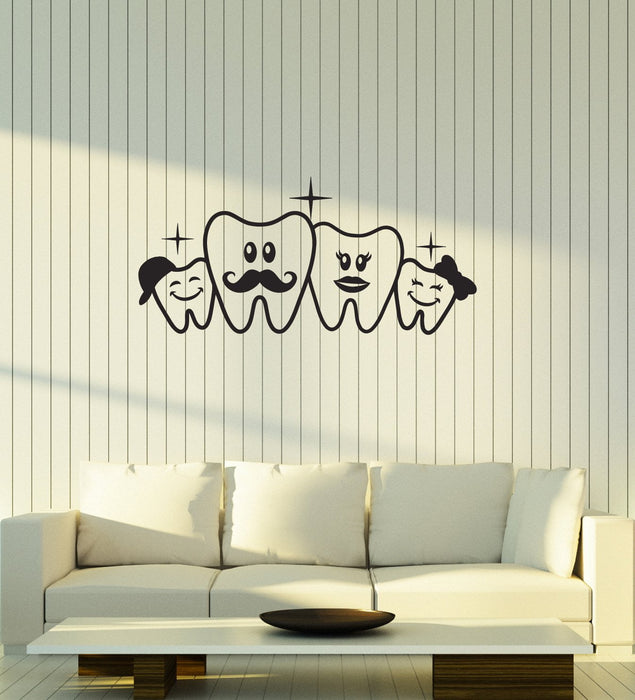 Vinyl Decal Dental Office Dentist Wall Sticker Teeth Dental Doctor Decor Unique Gift (g052)