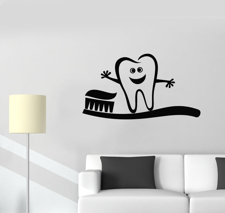 Vinyl Wall Decal Dental Clinic Children's Dentistry Teeth Care Stickers Mural (g5904)