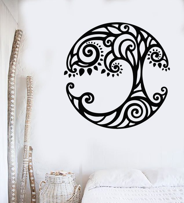 Vinyl Wall Decal Decorative Circle Life Tree Celtic Ornament Stickers Mural (g7805)