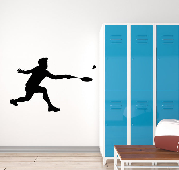 Vinyl Wall Decal Tennis Player Racket Olympic Games Sport Stickers Mural (g868)
