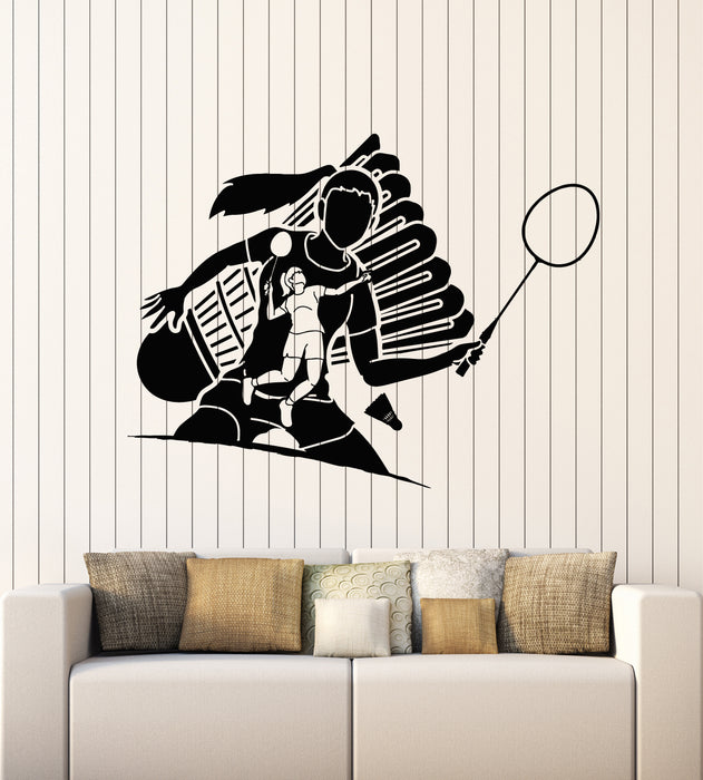 Vinyl Wall Decal  Sport Athlete Game Tennis Ball Court Racket Stickers Mural (g3176)
