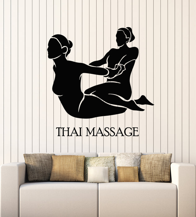 Vinyl Wall Decal Thai Massage Salon Spa Therapy Health Care Stickers Mural (g7161)