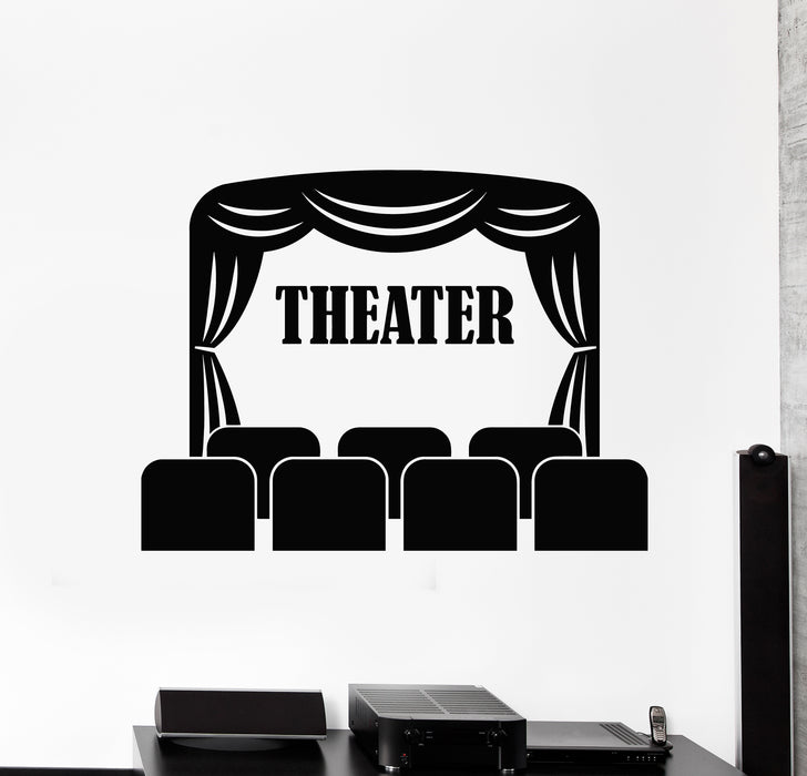 Vinyl Wall Decal Theatre Art Movie Performance Actor Decor Stickers Mural (g5571)