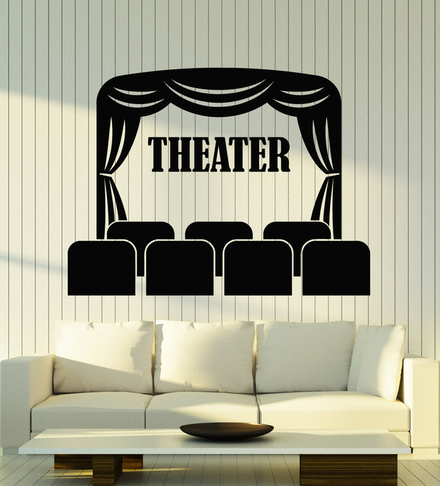 Vinyl Wall Decal Theatre Art Movie Performance Actor Decor Stickers Mural (g5571)