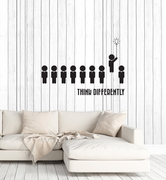 Vinyl Wall Decal Think Different Office Space Decor Interior Art Stickers Mural (ig5744)