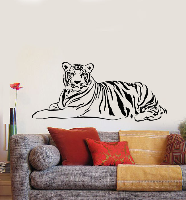 Vinyl Wall Decal Tiger Predator Animal Living Room Home Decor Stickers Mural (g659)