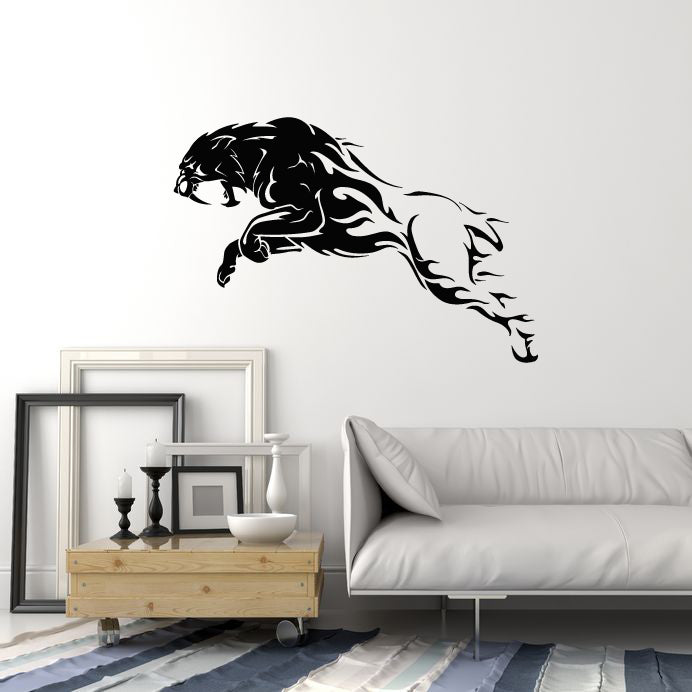 Tiger Wall Decal Tiger Jungle Animal Vinyl Wall Art Wall Decal