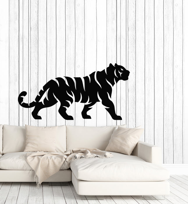 Vinyl Wall Decal Tiger Animal Kids Room Tribal Predator Cat Stickers Mural (g4773)