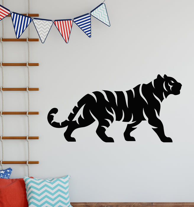 Vinyl Wall Decal Kids Room African Tiger Wild Animal Zoo Stickers Mural (g5351)