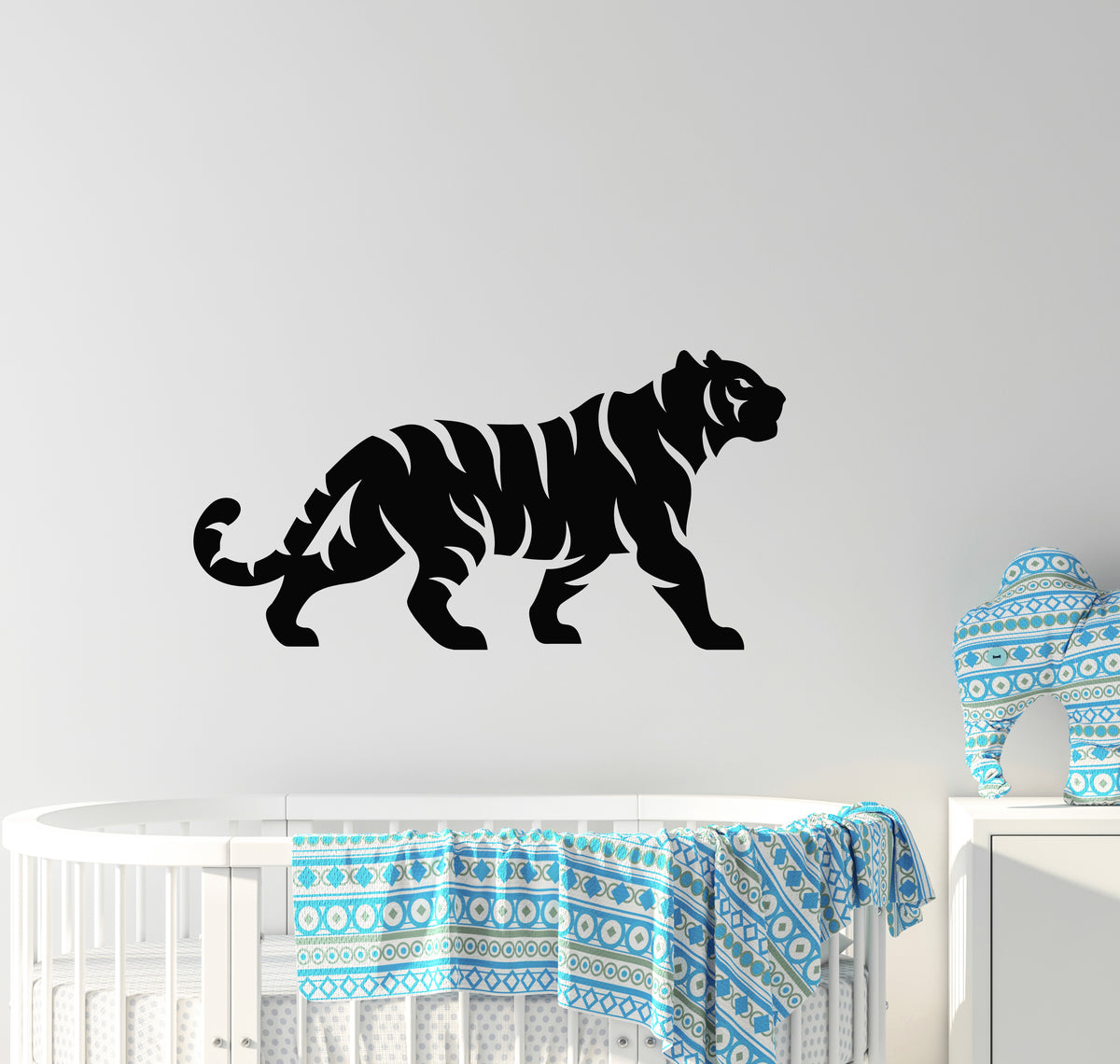 Vinyl Wall Decal Tiger Animal Kids Room Tribal Predator Cat Stickers M ...