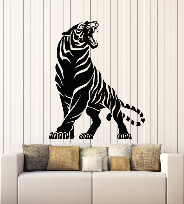 Vinyl Wall Decal Tiger Wild Animal Jungle Predator Tribal Stickers Mural (g5338)