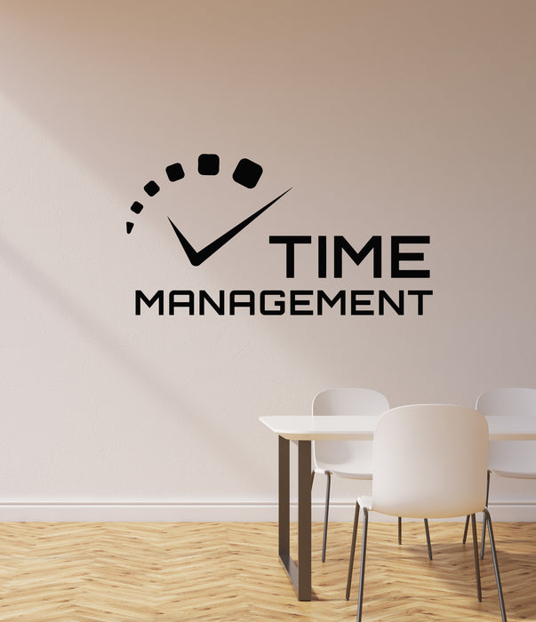 Vinyl Wall Decal Time Management Office Space Business Motivation Stickers Mural (ig6118)
