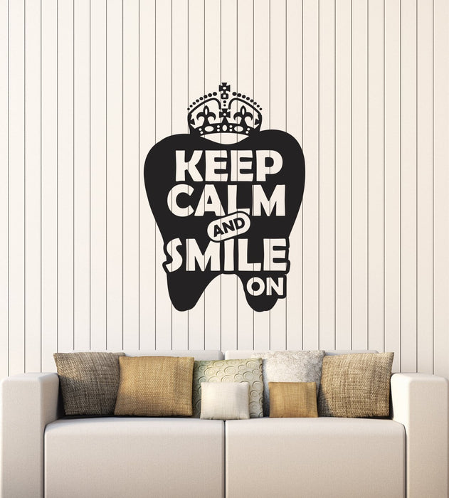 Vinyl Wall Decal Tooth Stomatology Dentist Office Quote Interior Stickers Mural (ig5750)