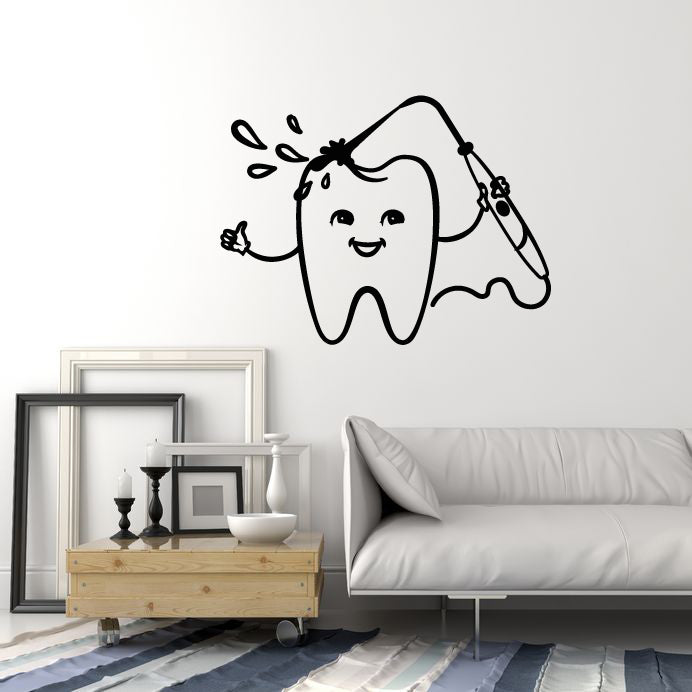 Vinyl Wall Decal Funny Tooth Dentistry Dental Clinic Stomatology Stickers Mural (g241)