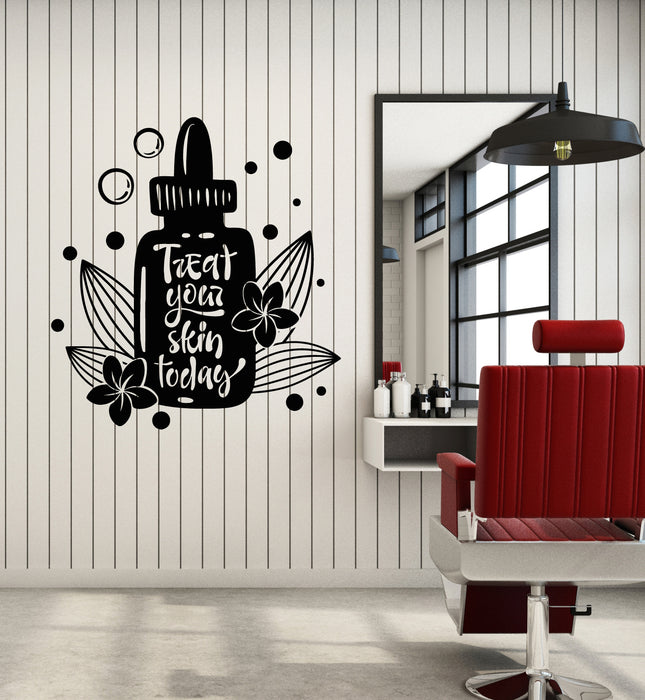 Vinyl Wall Decal Treat Your Skin Today Spa Relax Beauty Salon Stickers Mural (g6672)