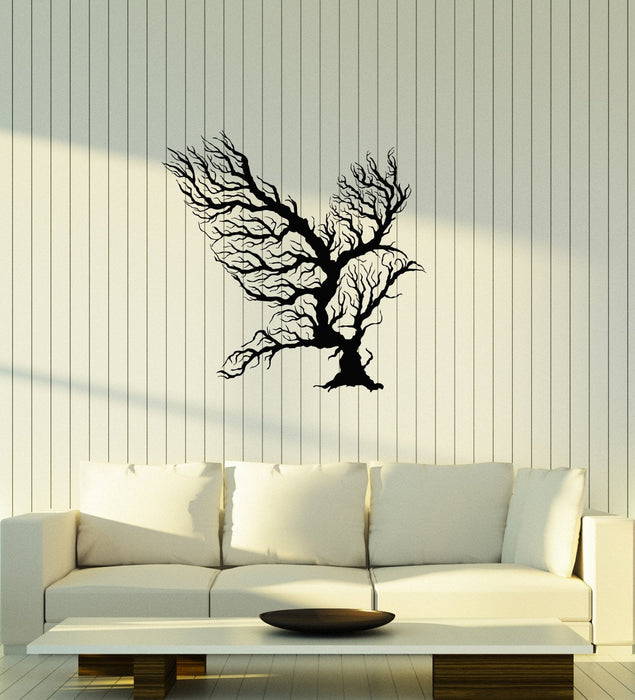 Vinyl Wall Decal Abstract Bird Branches Tribal Art Room Home Interior Idea Stickers Mural (ig5911)