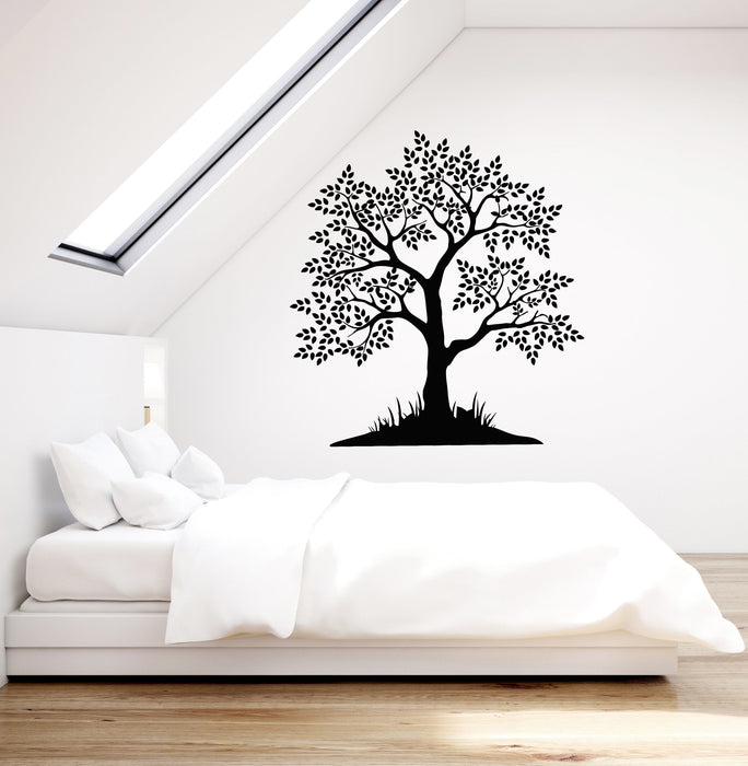 Vinyl Wall Decal Tree Leaves Grass Nature Room Decoration Art Stickers Mural (ig5444)