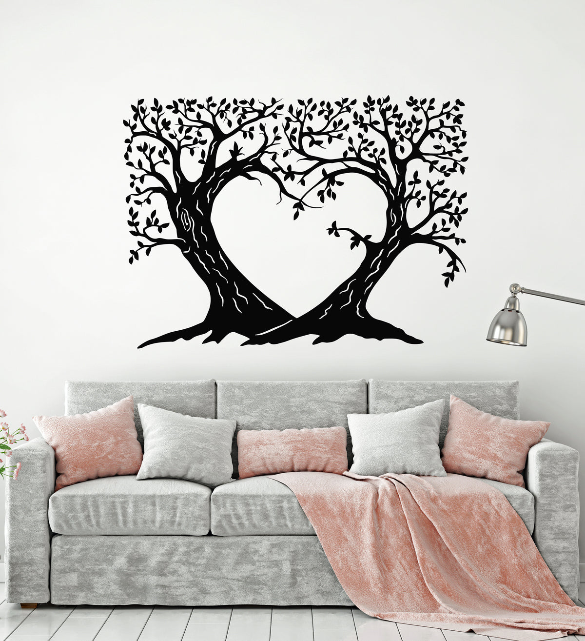Vinyl Wall Decal Tree Branch Romantic Love Bedroom Art Stickers Mural ...
