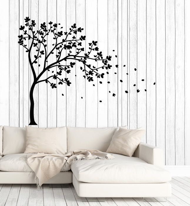 Vinyl Wall Decal Autumn Nature Tree Branch Leaves Forest Art Stickers Mural (g1178)